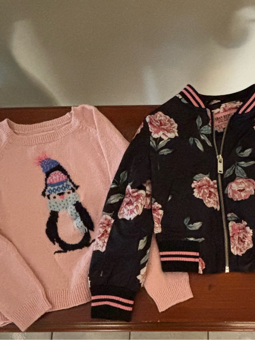 Girls 2-Pc Fall Set: Urban Republic Floral Bomber (4) & Tucker+Tate Sweater (5)
